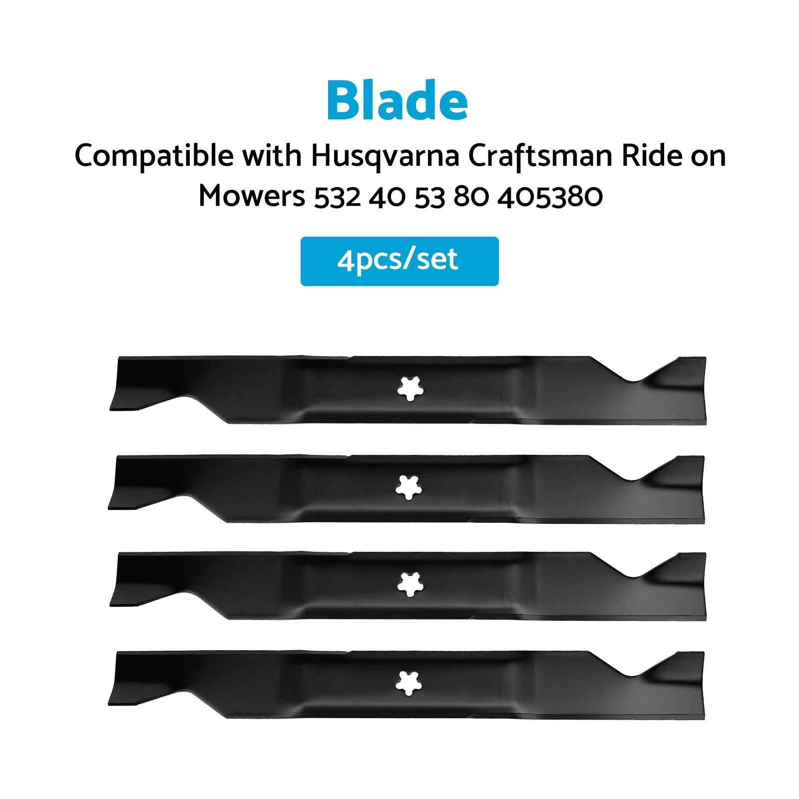 46inch Blades Suitable For Husqvarna Craftsman Ride on Mowers 405380 532 40 53 80.