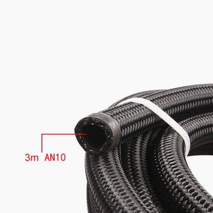 Aluminium Baffled Engine Oil Catch Can 0. 75L 2 Port AN10  3M Hose Fitting Kit.