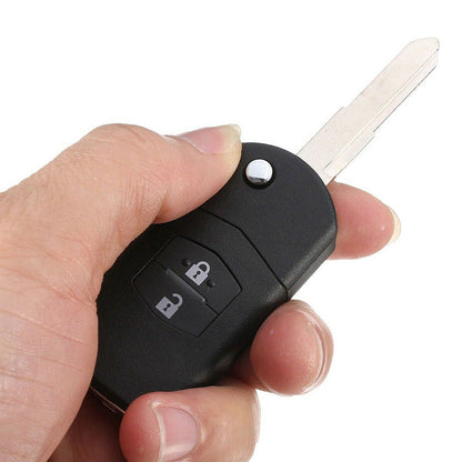 2Pcs x2 Button Remote Flip Key Car Shell Case Cover For Mazda 3 5 6 RX7 RX8 BT50.