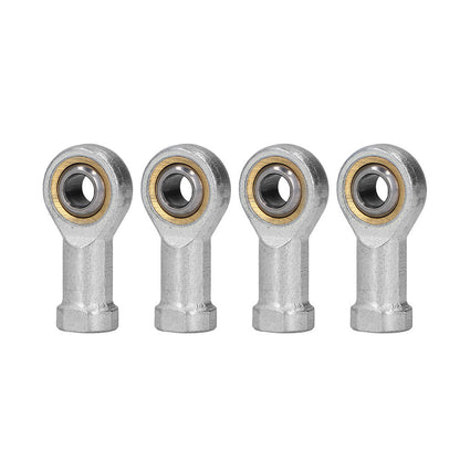 10x Zinc 6mm Female Spherical Plain Rose Joint Bearings Suitable For Left-Hand Threaded Applications