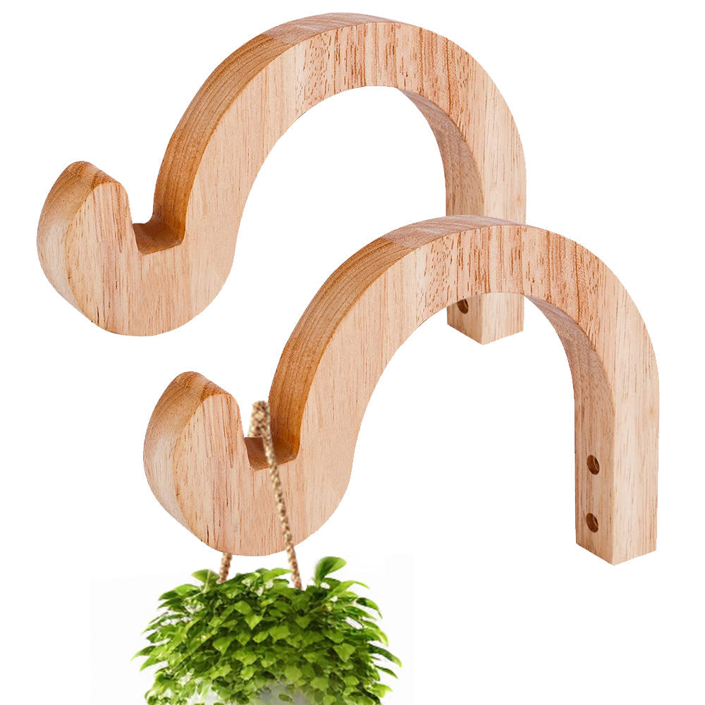 Plant Hanger Hanging Plant Hook Wooden Hanging Basket Wall Plant Hook Flower Pot.