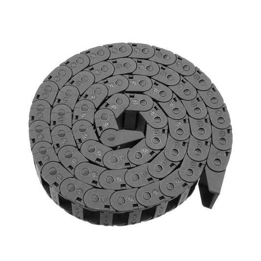 Drag Chain Cable Carrier Open Type with End Connectors 10mmX20mm 1Meter Plastic.