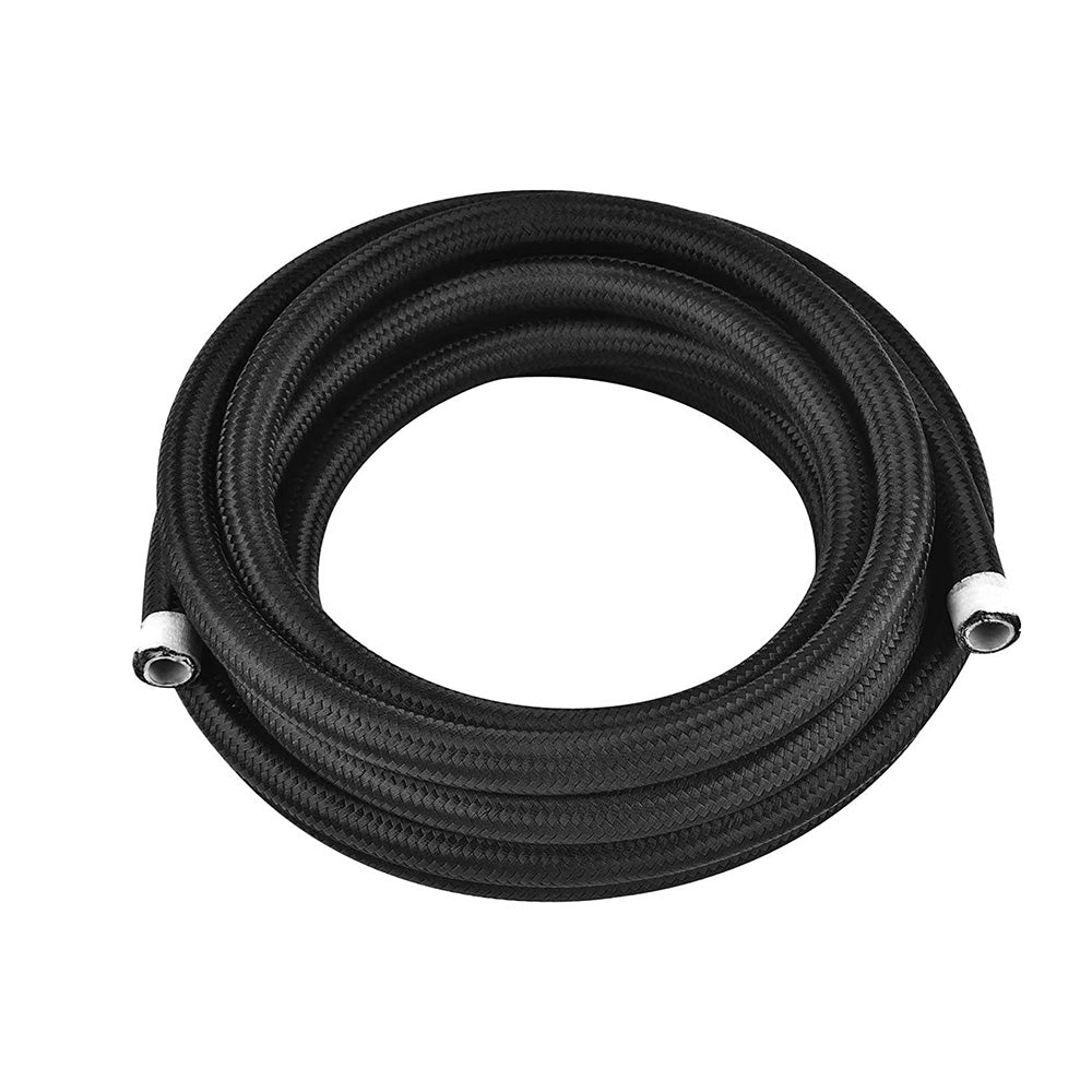 8AN E85 Stainless Steel Braided PTFE Fuel Line Hose Swivel Fittings Kit 20FT 6M.