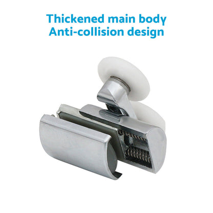 Shower Door Roller 4x Zinc Alloy Twin Top & Bottom Runners Wheel 23mm Suitable F