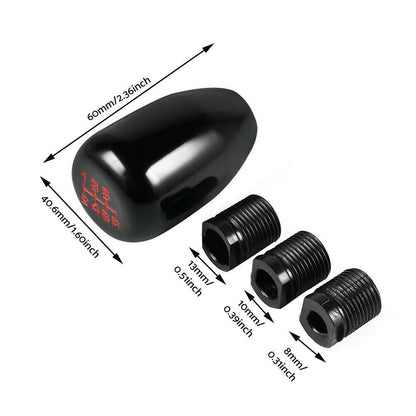 6-Speed Manual Gear Shift Knob Black Suitable For Nissan Navara D40 2004-2015.