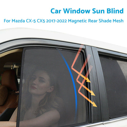 Car Window Sun Blind for Subaru Forester 2018-2023 Magnetic Rear Side Shade Mesh.