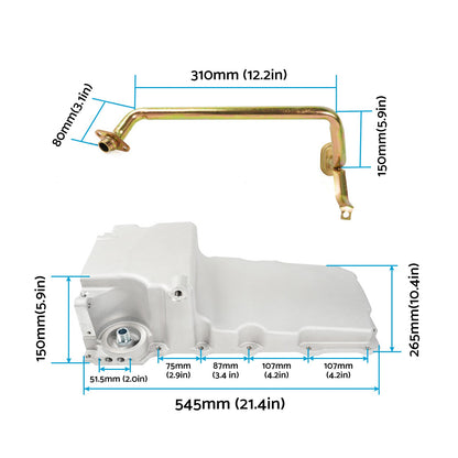 Swap Retrofit Oil Pan Kit Suitable For GM LS1 / LS6 / LS2 / LS3 302-1 1955-1987
