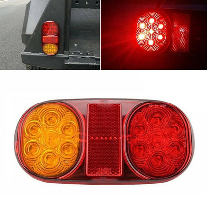 2x Trailer Tail Lights 28 LED Suitable For Truck, Camper, UTE, Caravan & 4WD Stop Indicator