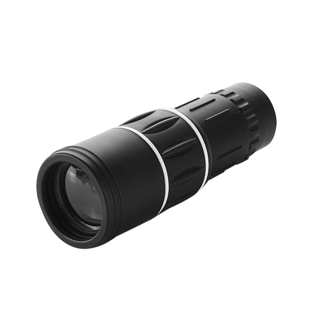 High-Powered Wide-Angle Monocular Telescope Suitable for Single-Handed Use with