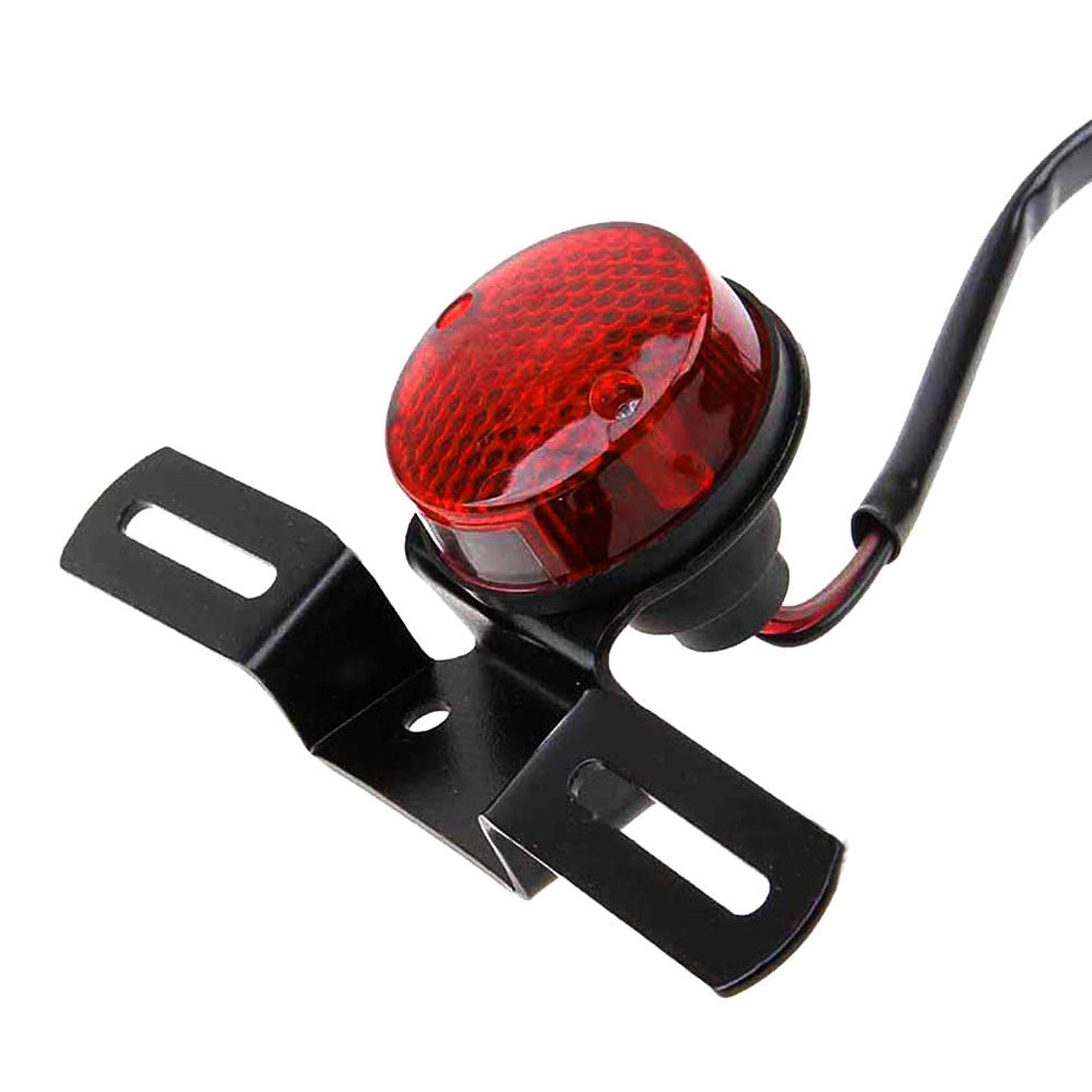 Motorcycle Tail Brake Light with Number Plate Lamp Suitable For Universal Use Retro Rear Stop Light
