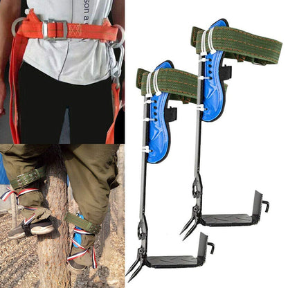 2-Gear Adjustable Safety Tree Climbing Spike Set Suitable for Hunting & Survival