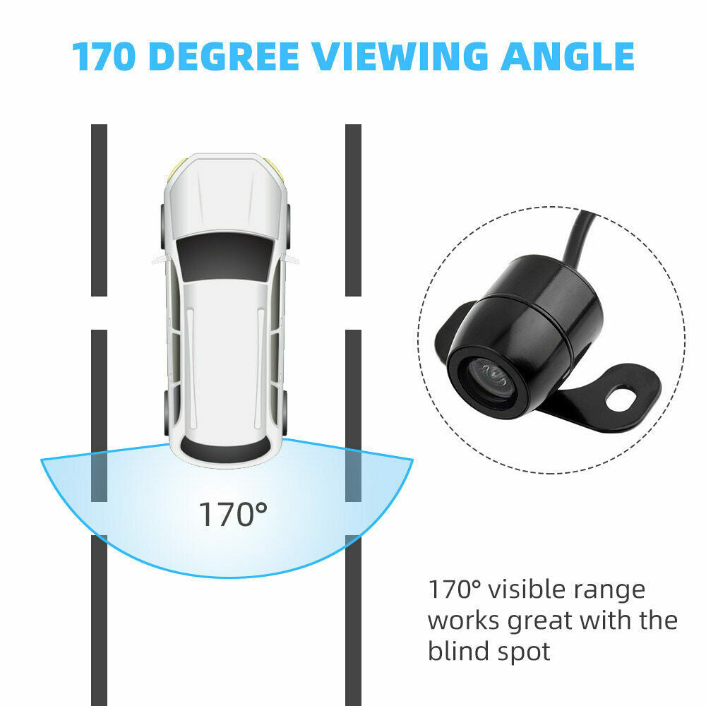170 Angle Car Reverse Camera Waterproof Rear View Backup Parking With IR Night Vision.