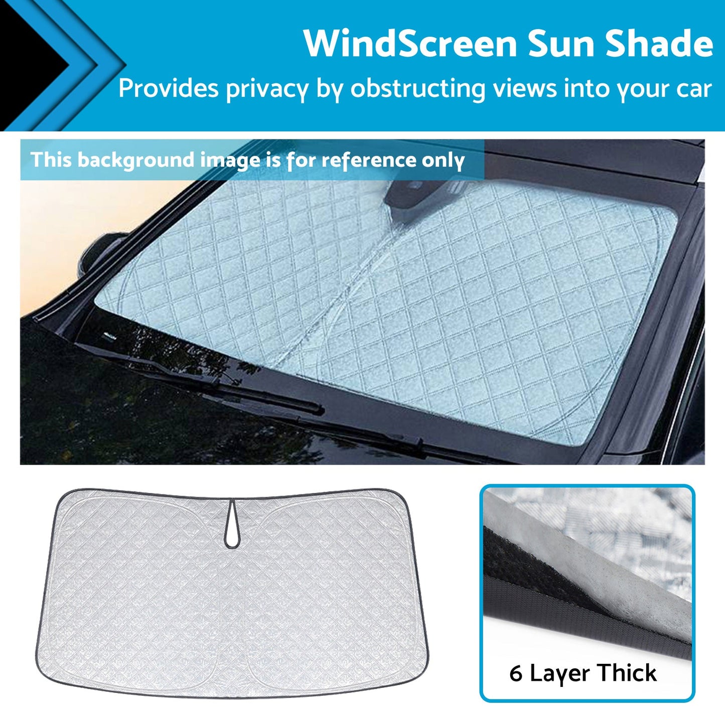 6-Layer Thick Windscreen Sun Shade Suitable For LDV G10 2015-2025 with UV Protection