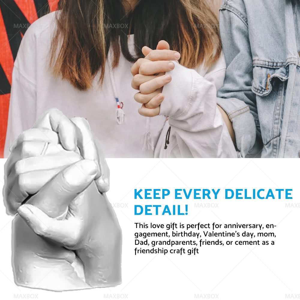 3D KEEPSAKE HANDS DIY CASTING KIT ART 1400G White Clone Model Powder for Adults.