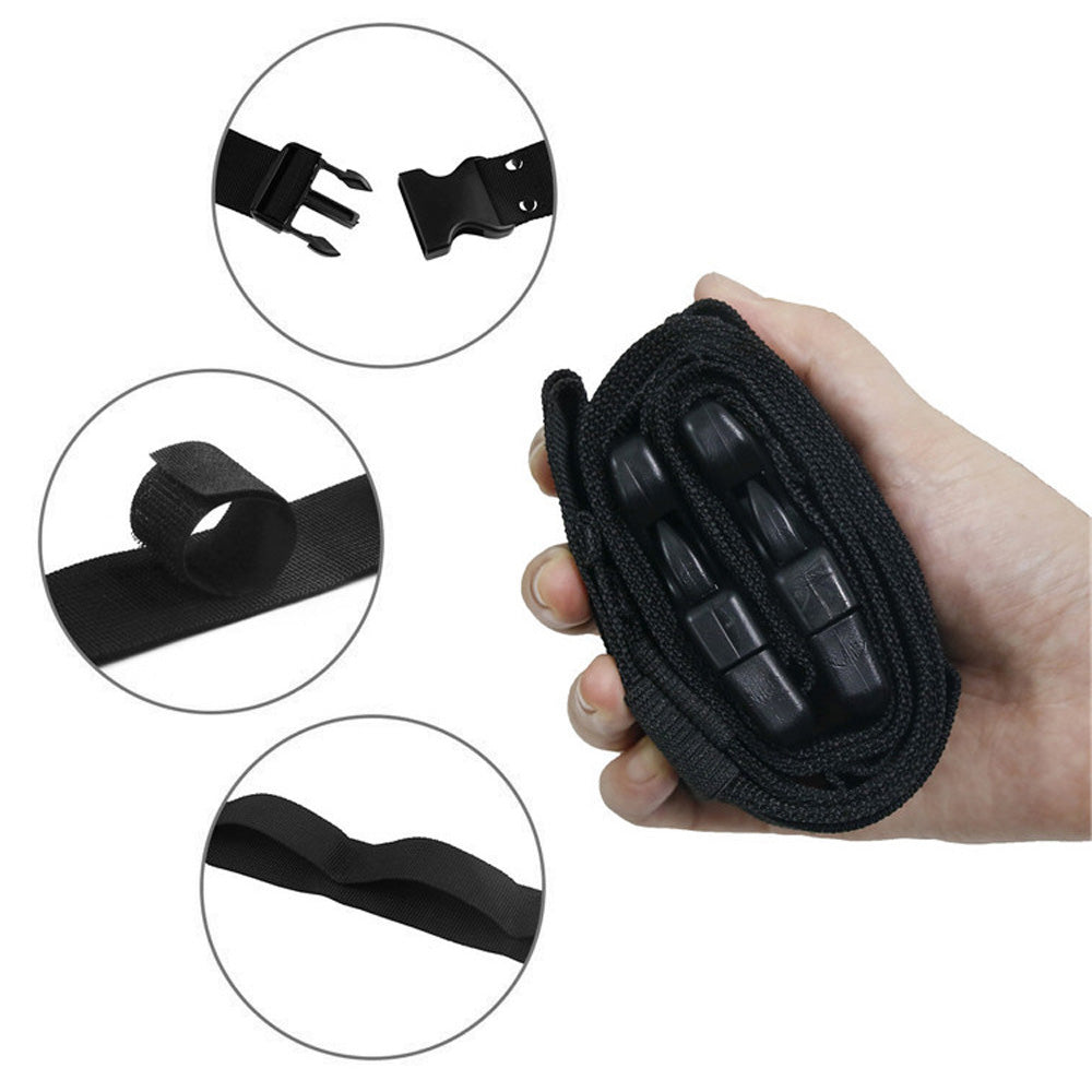 2pcs Car Fishing Rod Holder Mounted Storage Rack Vehicle Belt Strap Carrier.