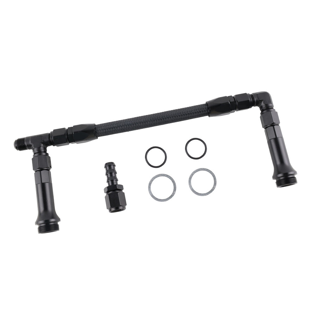 Braided AN6 Dual Feed Carburetor Fuel Line Double Pump Suitable For 4150 Holley Carburetor.