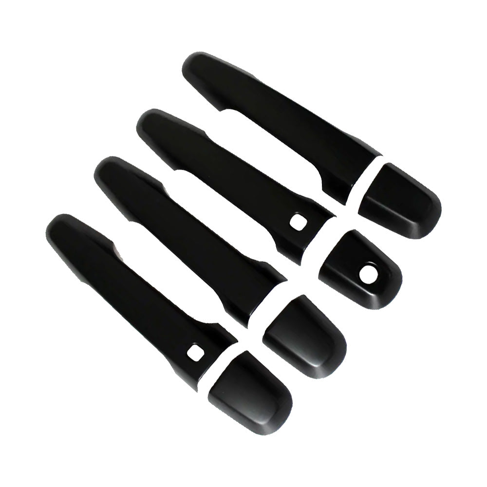 4PCS Matt Black Door Handle Cover Suitable For Mitsubishi Triton MQ MR 2015-2021.