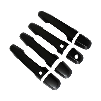 4PCS Matt Black Door Handle Cover Suitable For Mitsubishi Triton MQ MR 2015-2021.
