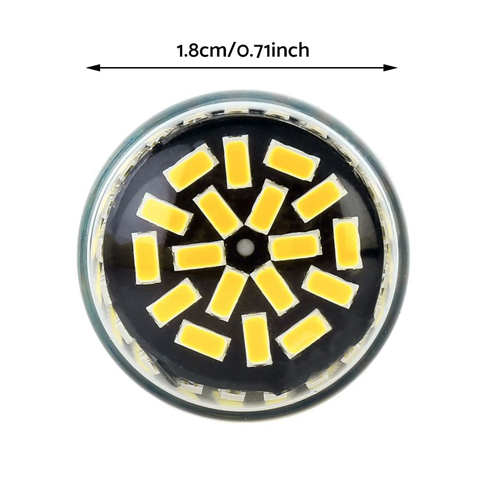 2X P21 or 5W BAY15D 1157 144SMD White LED Canbus Stop Tail Brake Light Bulbs.