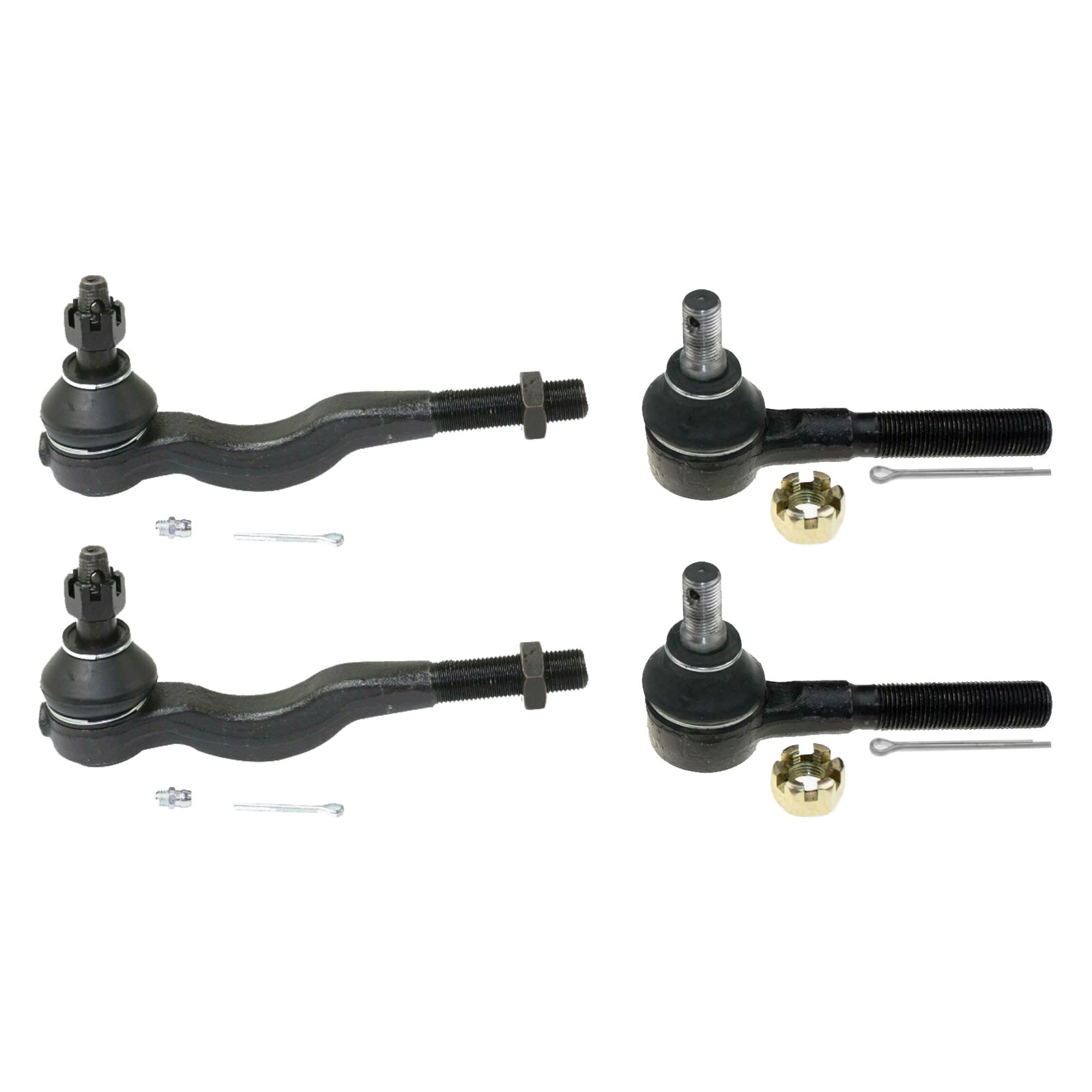 Inner & Outer Tie Rod End Kit 4x Suitable For Mitsubishi Pajero NH/NJ/NK/NL 1991-2020.
