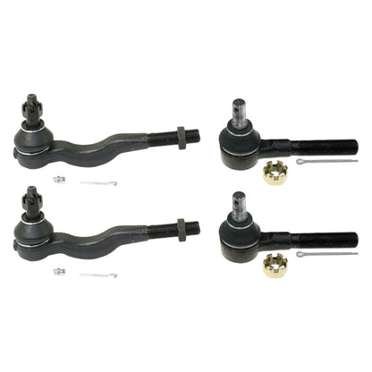 Inner & Outer Tie Rod End Kit 4x Suitable For Mitsubishi Pajero NH/NJ/NK/NL 1991-2020.