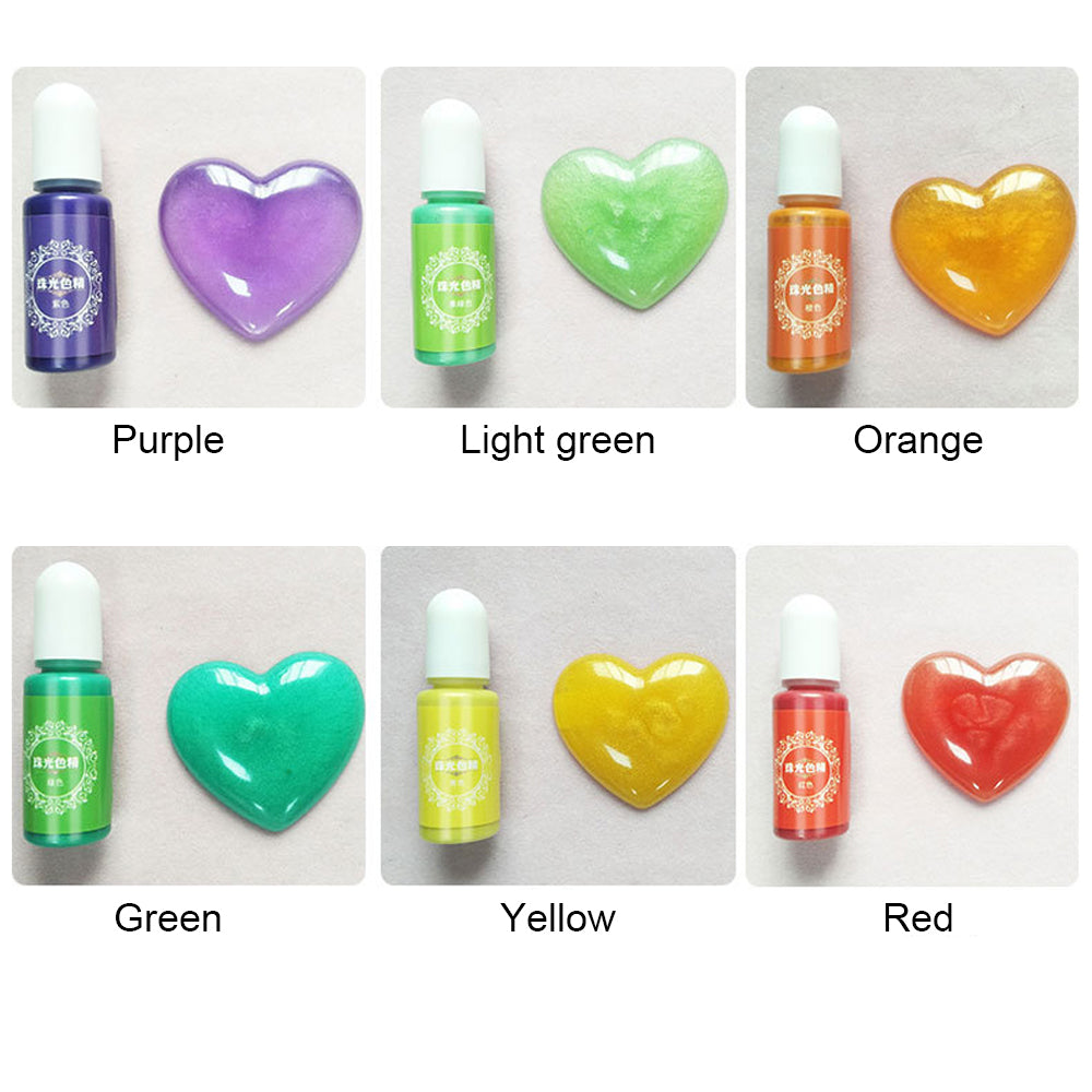 Pigment Glitter Ink Pearl Powder Pellet Epoxy Resin Colour Coating Craft Art DIY.