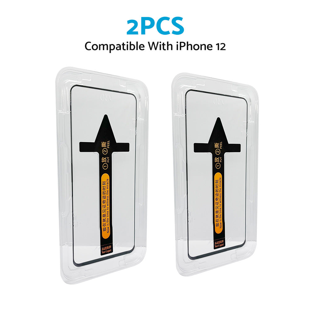 2x Tempered Glass Screen Protector Suitable for iPhone 12 Pro Max
