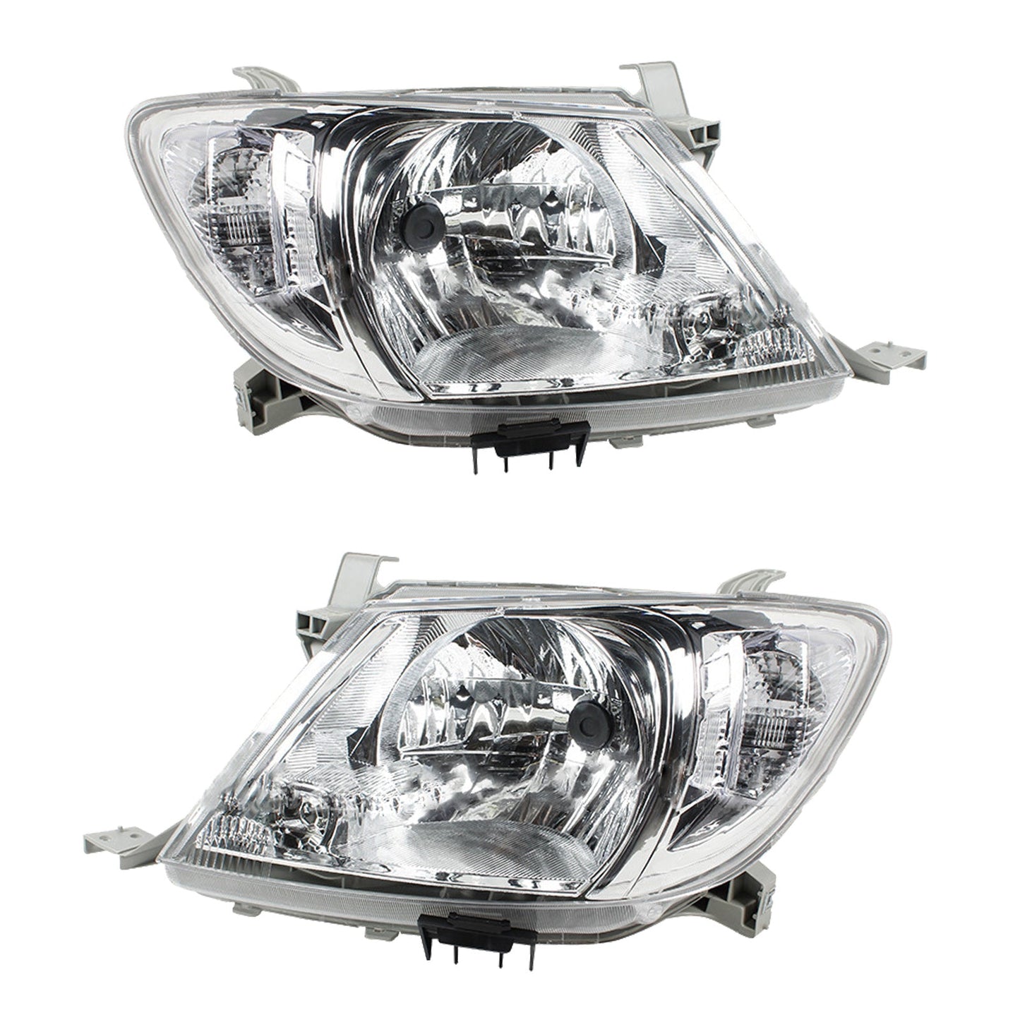 Pair of Left & Right Headlight Lamps Suitable For Toyota Hilux 2WD / 4WD 2008-2012