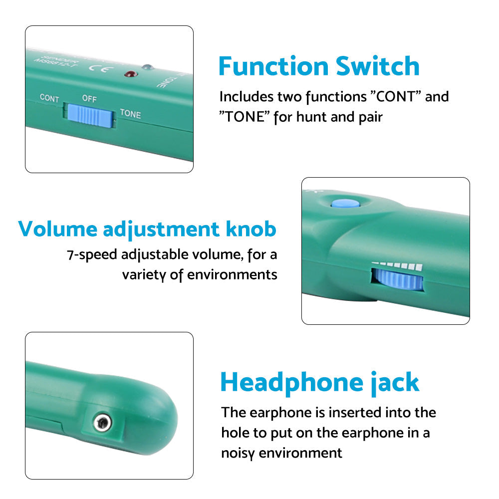 Cable Finder Tone Generator Probe Suitable for Wire Network Telephone