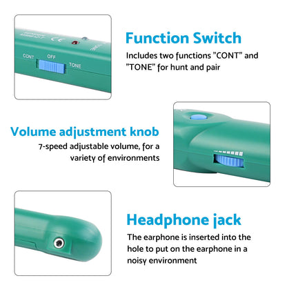 Cable Finder Tone Generator Probe Suitable for Wire Network Telephone