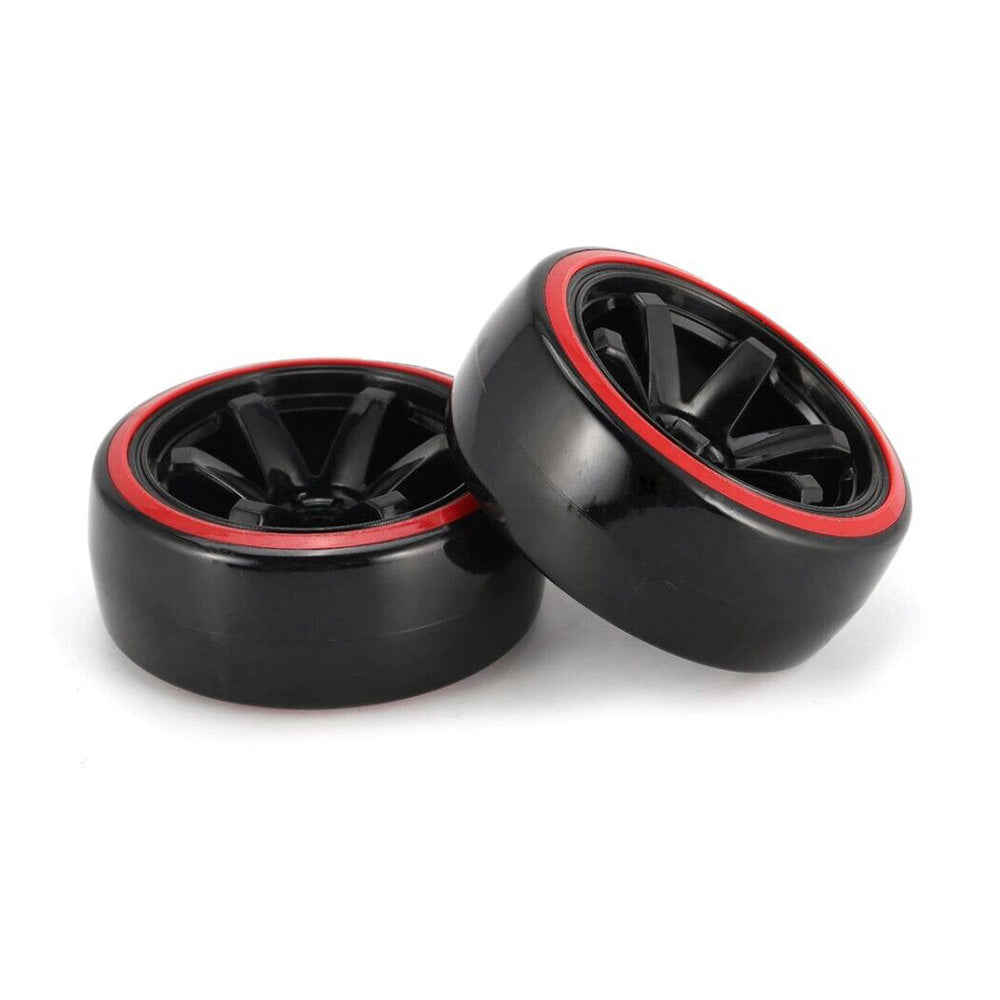Suitable for Drifting 1 10 RC Drift Cars 4PCS Hard Plastic Rim Tyre Tire Wheel.