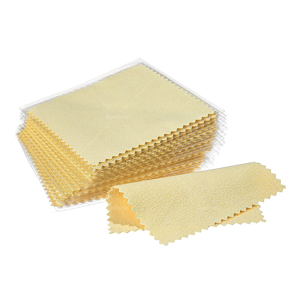 250PCS Jewelry Cleaning Cloth Wrapped For Silver Gold Brass Coin Ring.