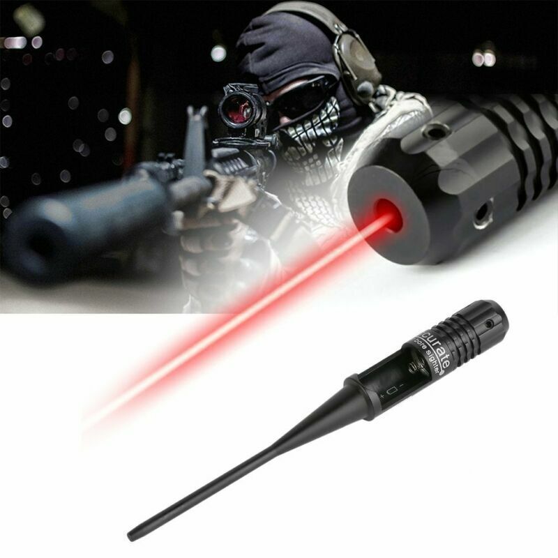 Red Laser Bore Sight Kit Suitable for 22 to 50 Caliber Rifles & Handguns