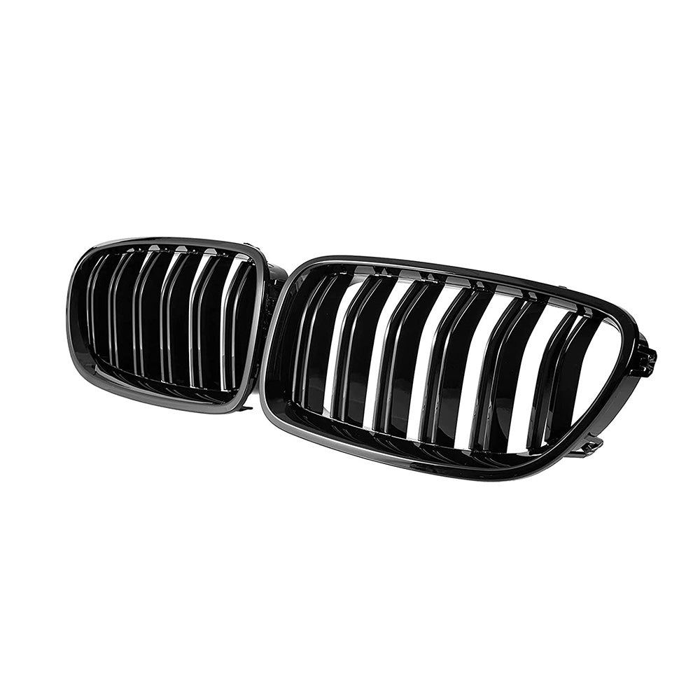 Bumper Bar Grille Gloss Black Suitable For BMW 5 Series F10 F11 Front Bumper Replacement Assembly.