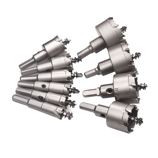 TCT Carbide Tip Hole Saw Drill Bit Suitable For Stainless Steel Cutting 16-53mm