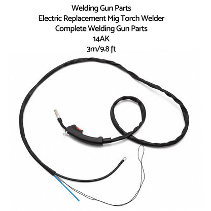 14AK MIG Torch Welder Complete Replacement Welding Gun Parts 3m (9.8ft) Electric.