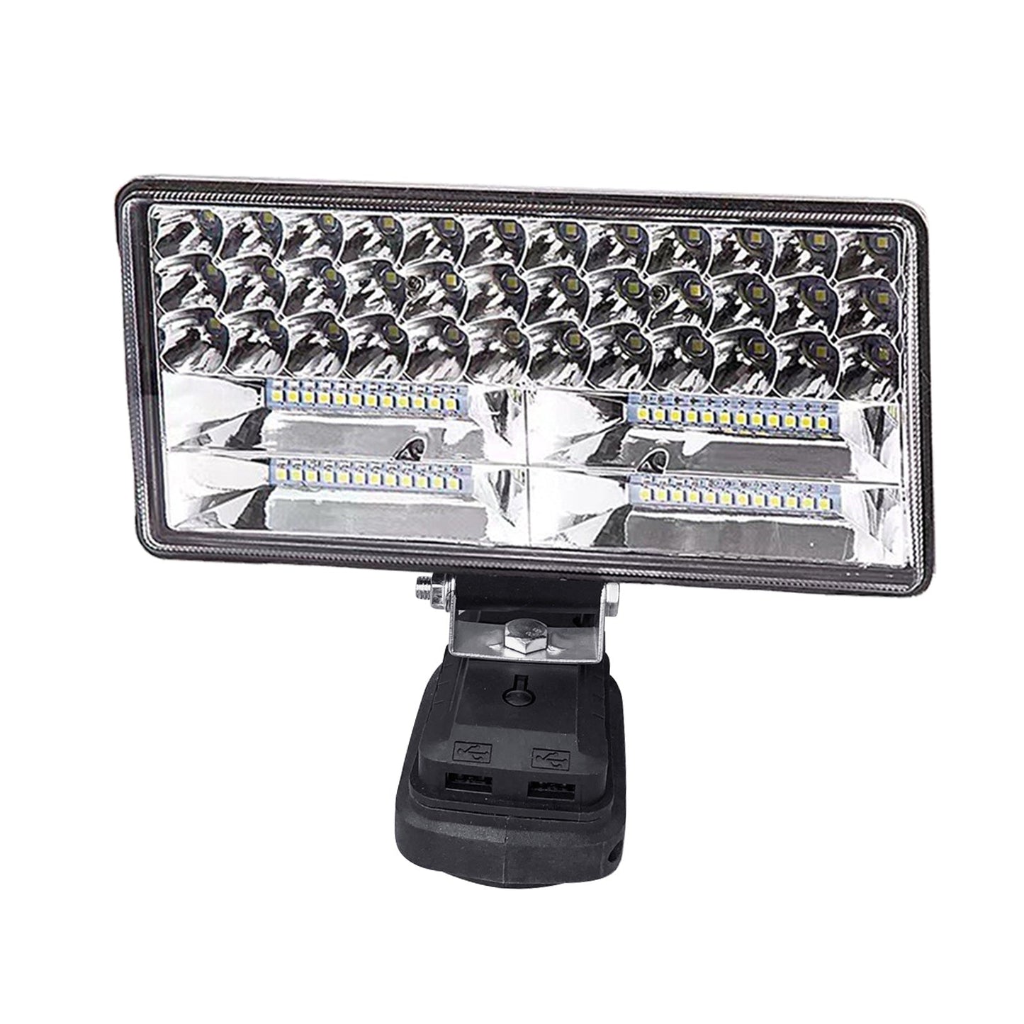 2x 18V 8in LED Work Light Torch with USB Ports Suitable For Makita Battery Camping/Flashlight Use