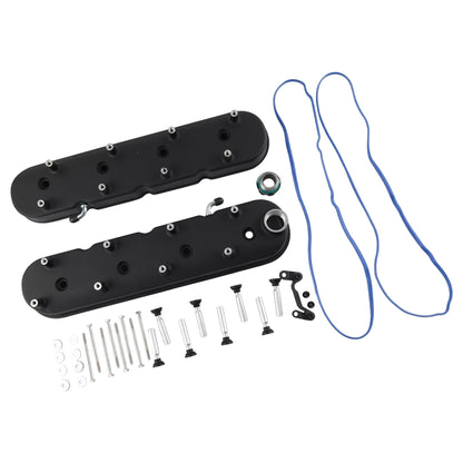 Cast Aluminium Valve Cover with Coil Mounts Suitable for LS LS1 LS2 LS3 LS6 LS7 Engine Valve Cover Black