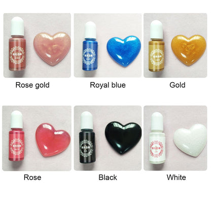 Pigment Glitter Ink Pearl Powder Pellet Epoxy Resin Colour Coating Craft Art DIY.