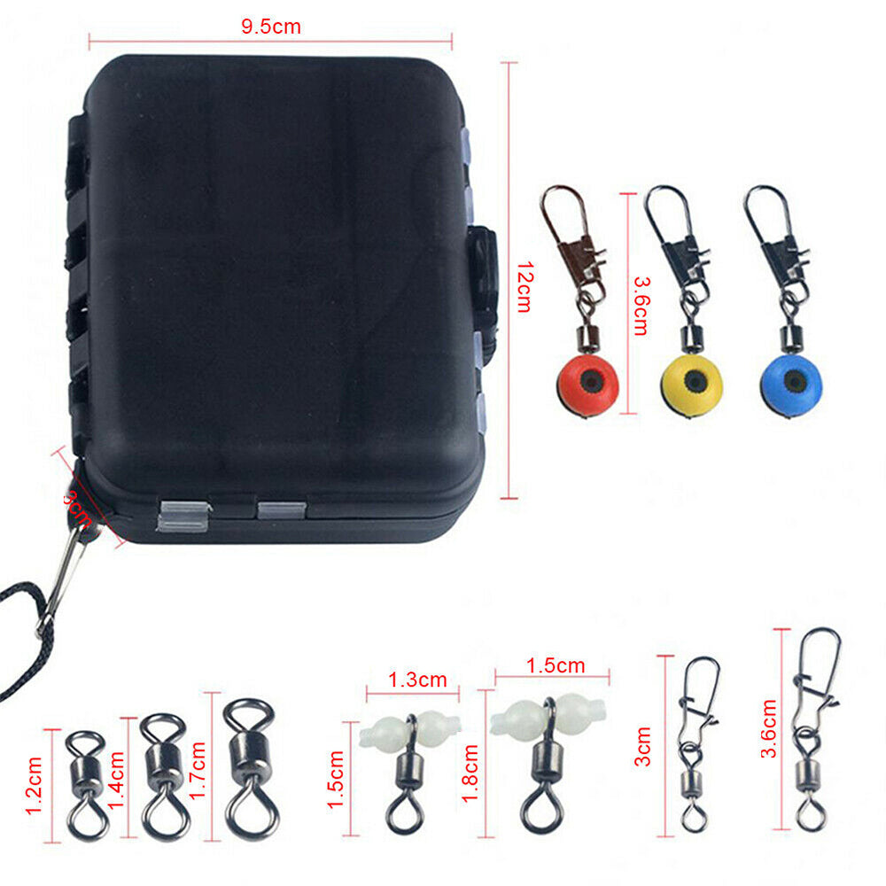 177-Piece Professional Fishing Accessories Kit Suitable For Outdoor Use ¡§C Includes Tackle Box, Swivels, Hooks & Beads.