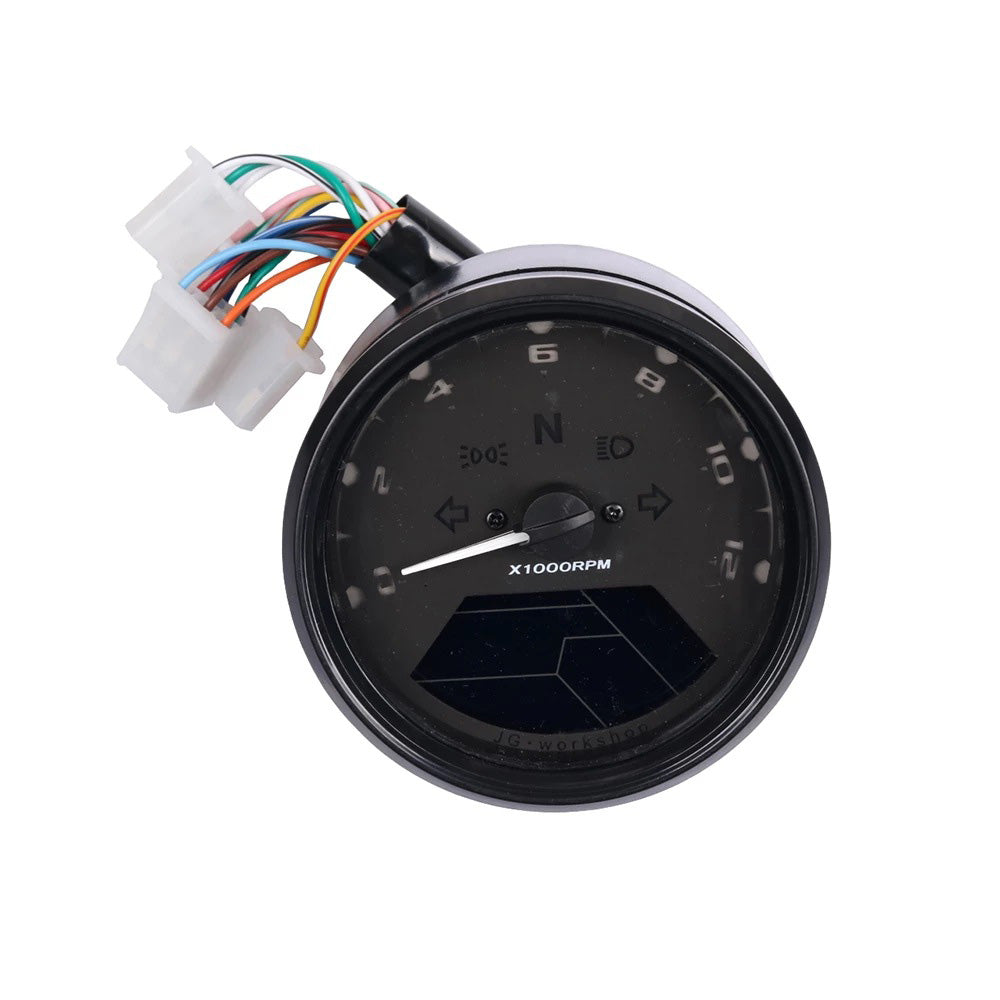 Universal Digital Motorcycle Odometer Speedometer Tachometer Gauge with LCD Backlight Suitable For All Motorcycles
