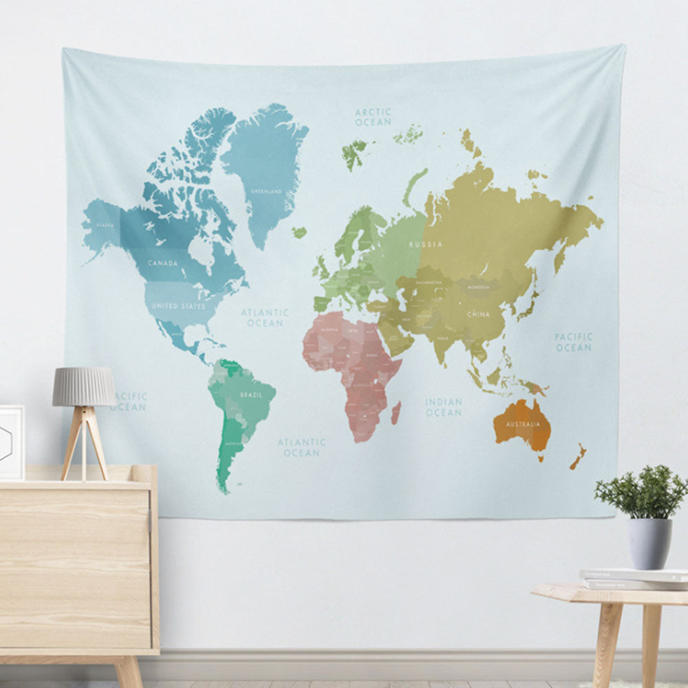 MAP OF THE WORLD LAMINATED LARGE POSTER 130*150CM / 200*150CM FLAGS WALL PRINT.