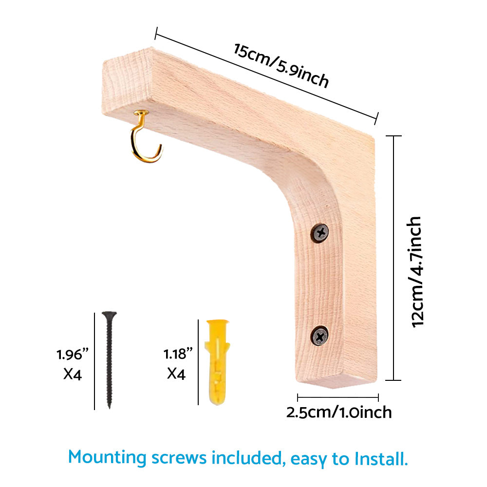 Plant Hanger Hanging Plant Hook Wooden Hanging Basket Wall Plant Hook Flower Pot.
