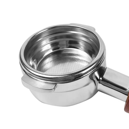 58mm Portafilter Suitable For La Marzocco 2 Spout Filter Basket Wood Handle.
