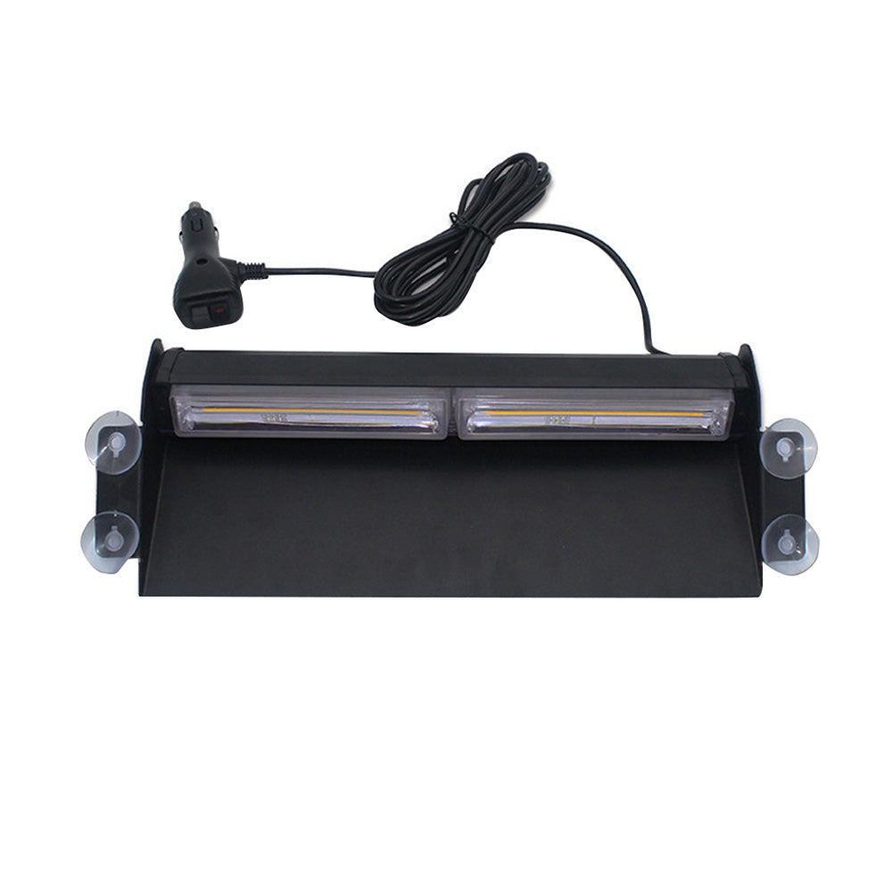 Amber Bar LED Flashing Beacon Strobe Warning Light Car Truck For Windshield Dash.