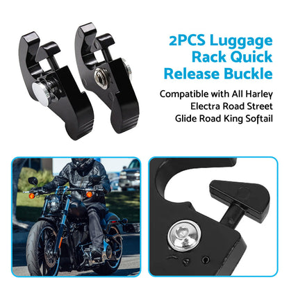 Quick Release Backrest Mounting Kit Suitable For Harley Sissy Bar Luggage Rack