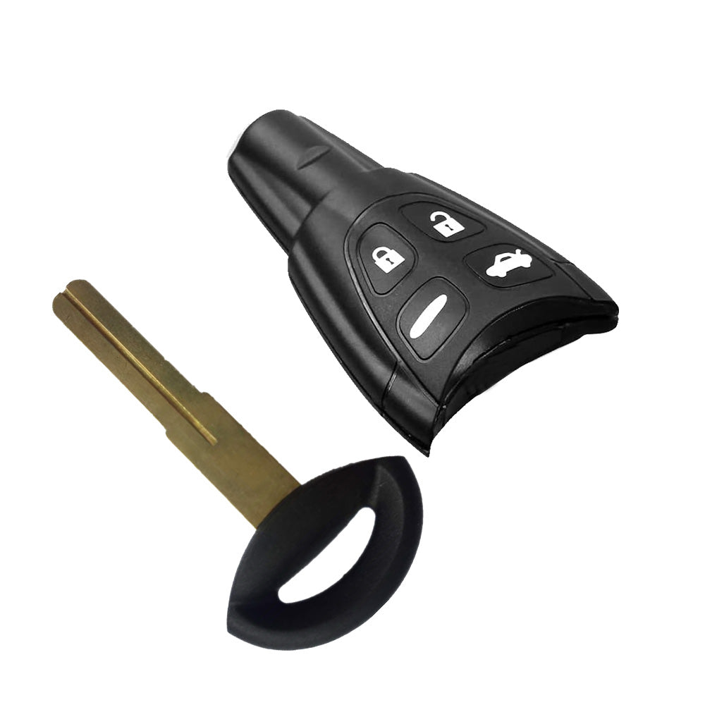 4-Button Remote Key Shell Case Suitable for Saab 9-3