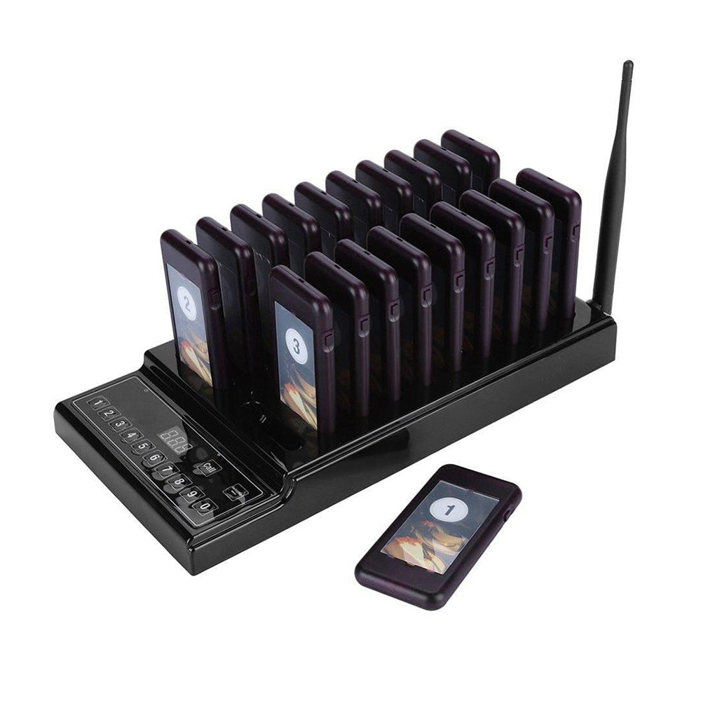 20 Restaurant Coaster Pager Guest Call Wireless Paging Queuing Calling System.