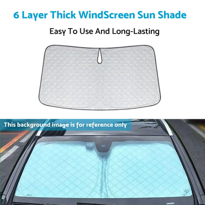 WindScreen Sun Shade Suitable For Ford Everest UA UB 2020-2024 6 Layer Thick.
