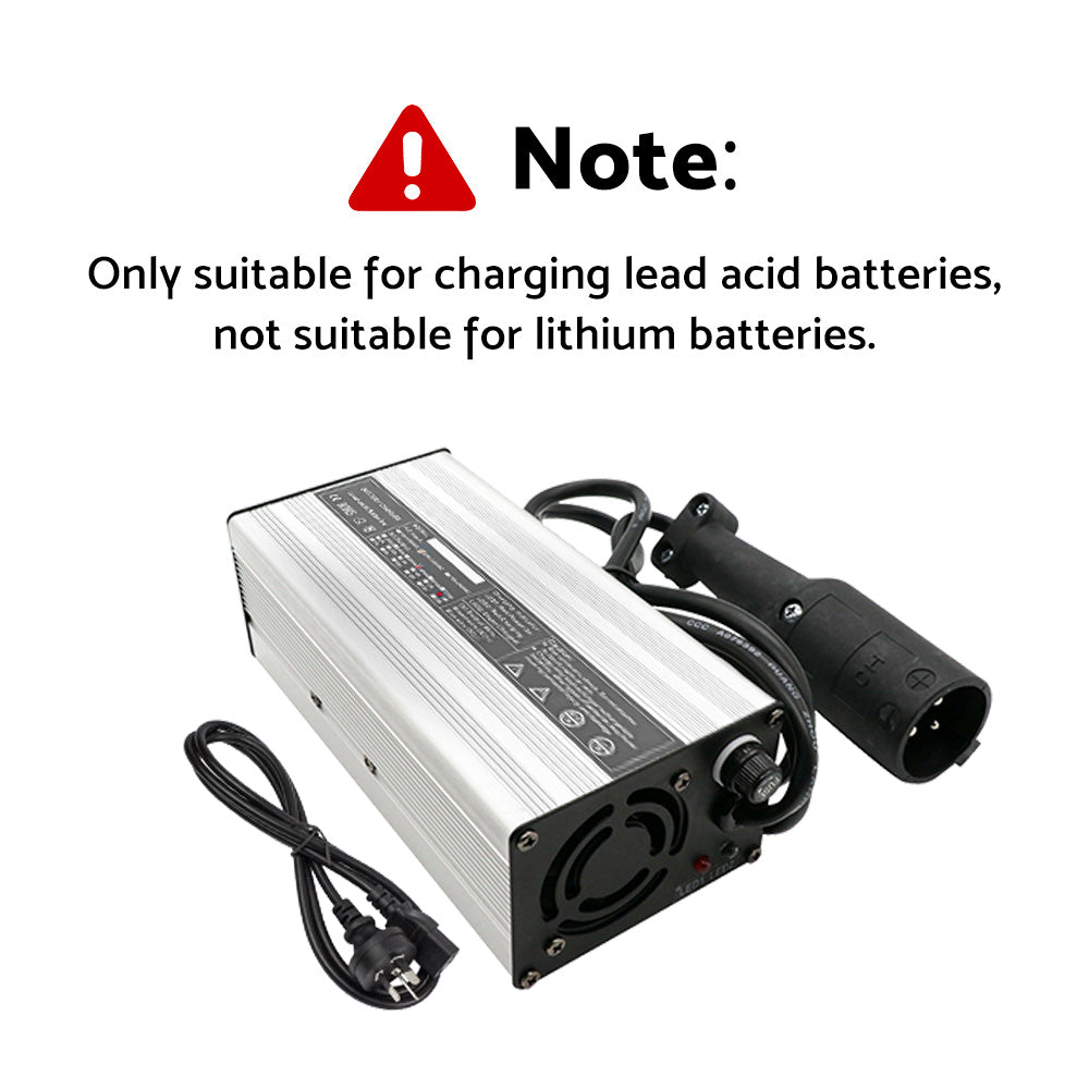 48V 6A Snap-Head 3-Pin Plug Battery Charger Suitable For EZ-GO TXT & Club Golf Cart